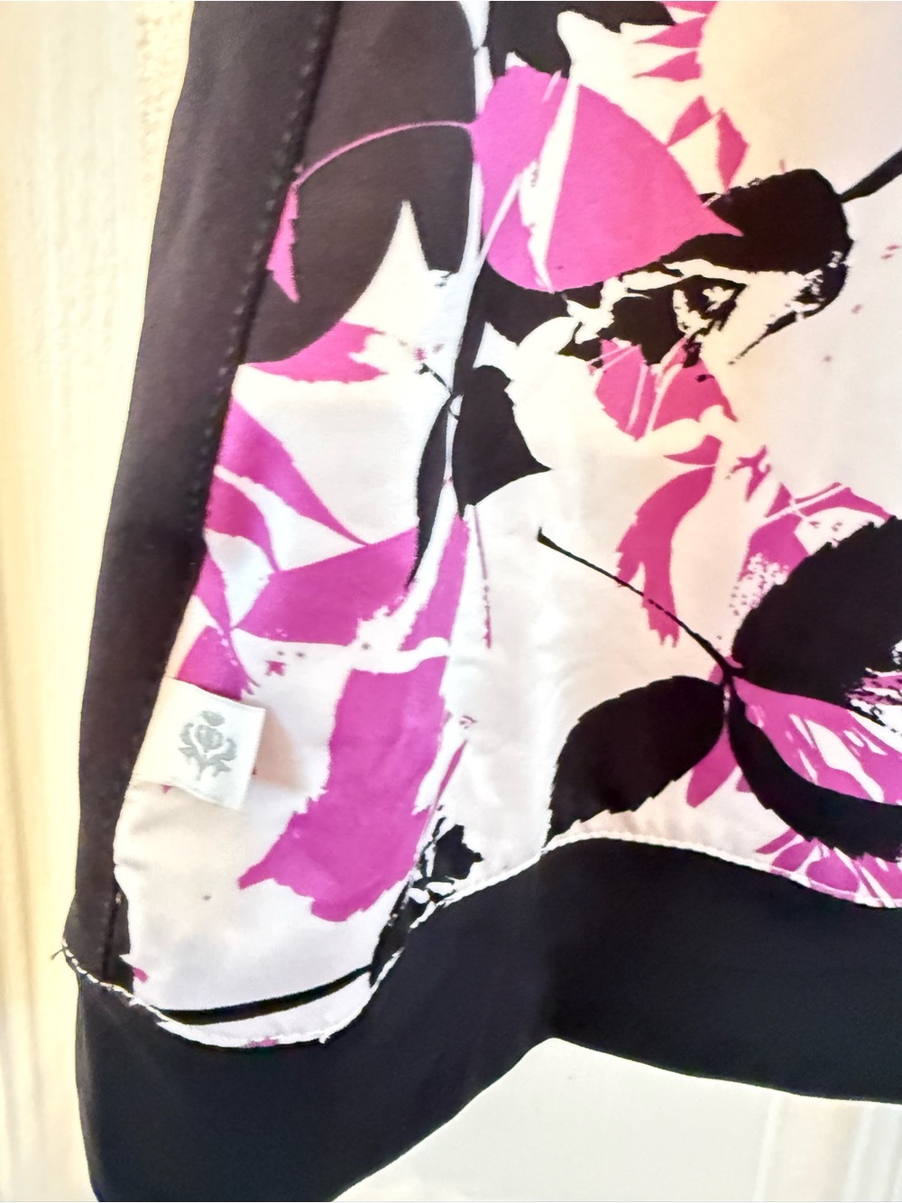 Lady Hagen Pink and Black Floral Polo Tank - Picture 5 of 7